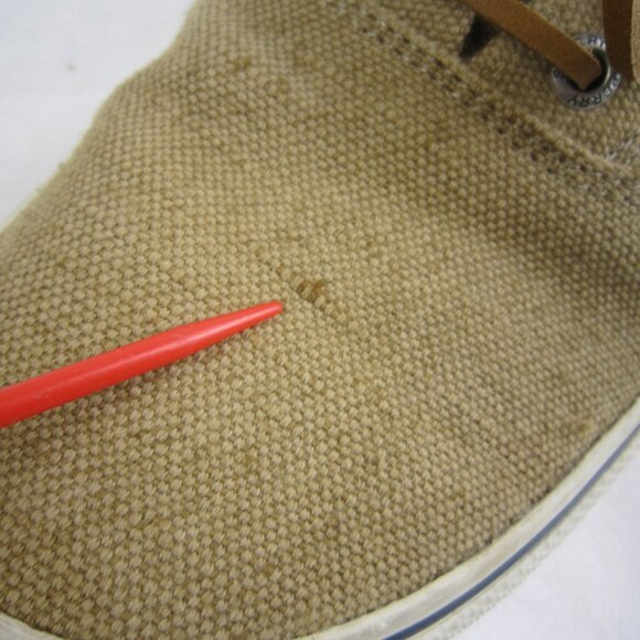 SPERRY Top-Sider Mens Canvas Shoes Light Brown Size 10 - Picture 3 of 14